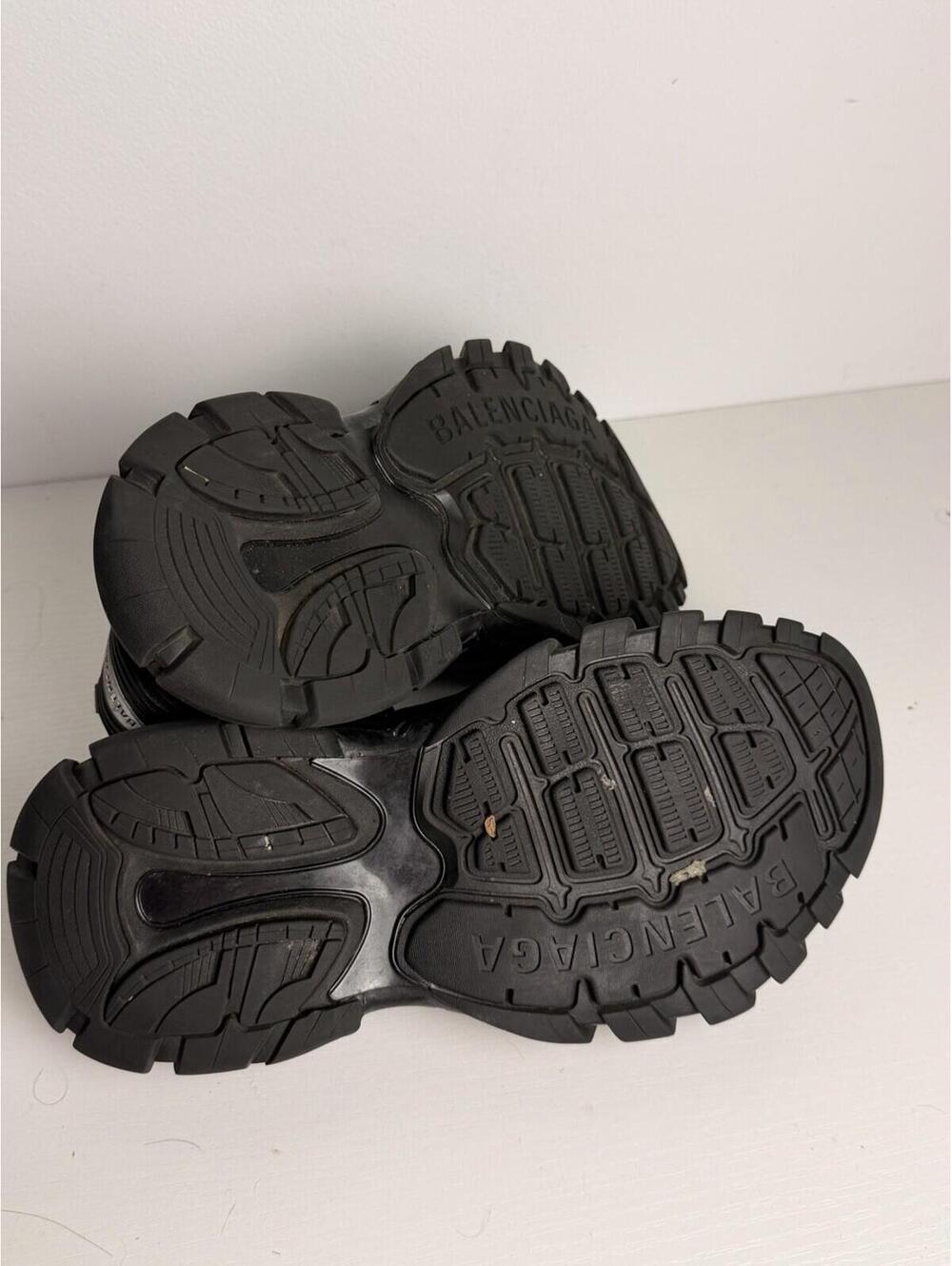 Balenciaga Track Sandals Triple Black Men's Size 8 - Picture 5 of 6